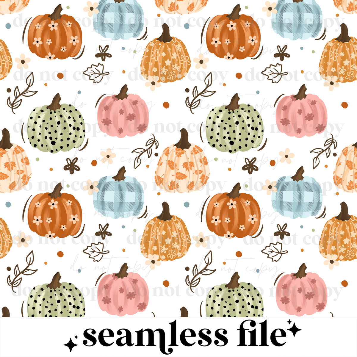 Fall Pumpkins Seamless