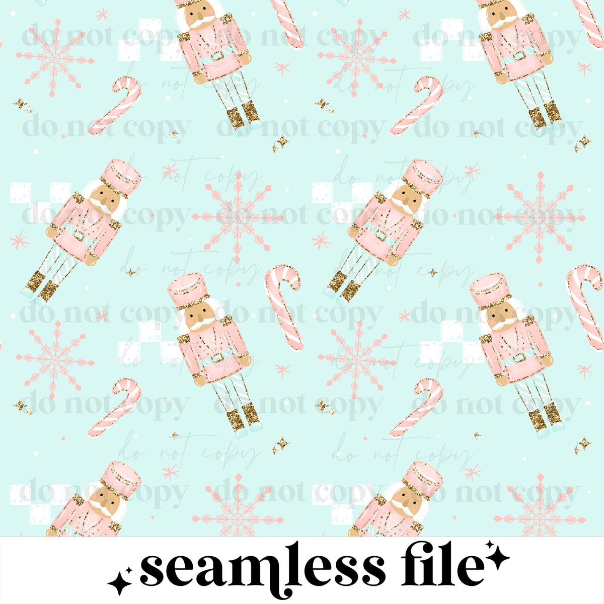 Pastel Nutcrackers Seamless