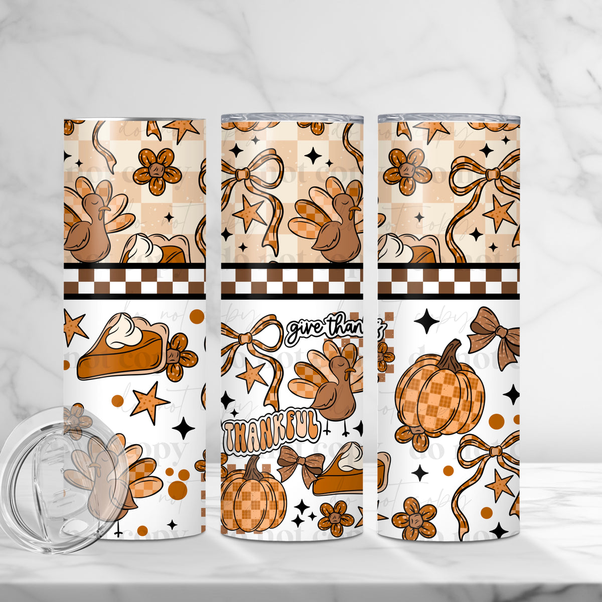 Thanksgiving 20 Oz Tumbler Wrap