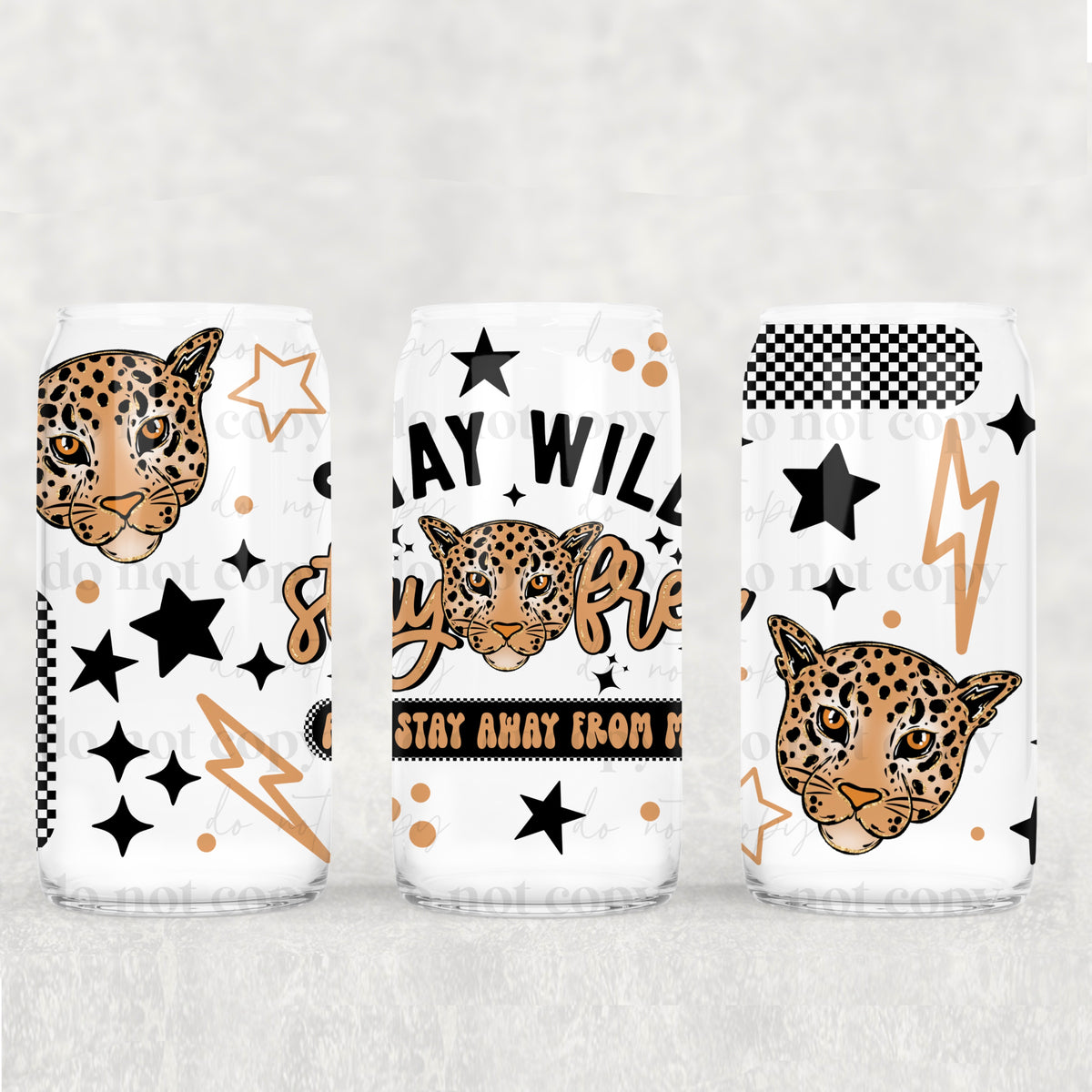 Stay Away From Me 16oz Glass Wrap