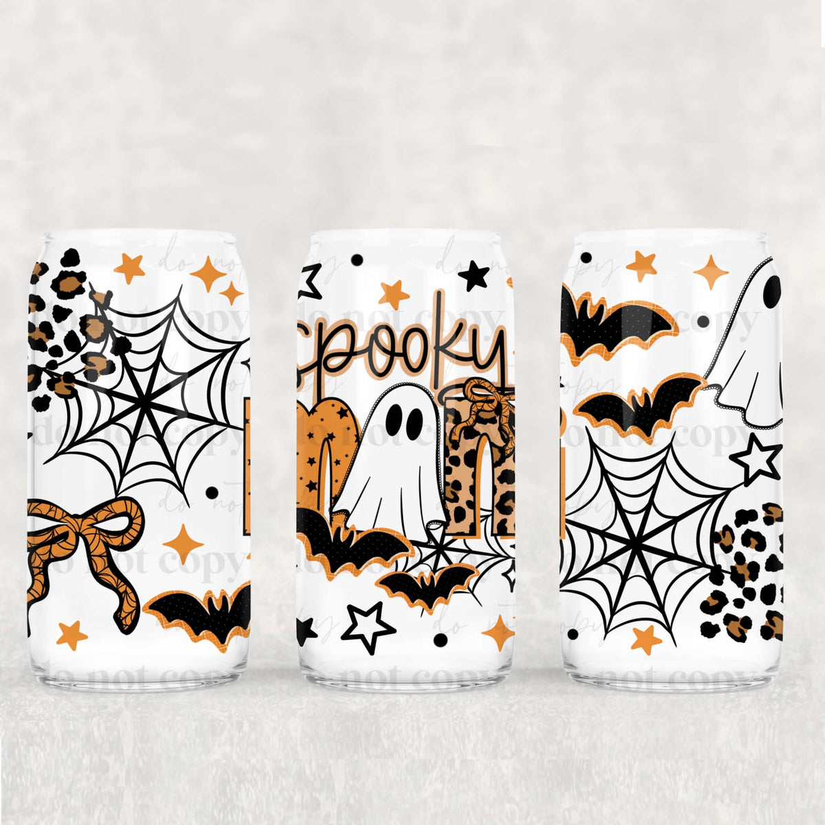 Spooky Mini 16oz Glass Wrap