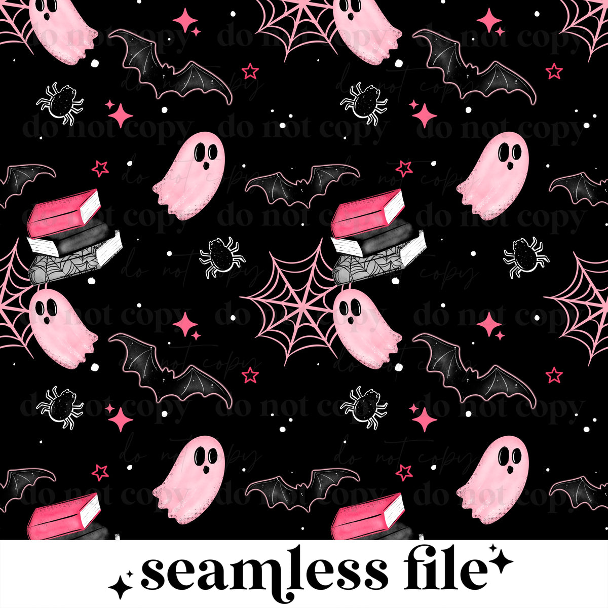 Haunted Book Club Seamless