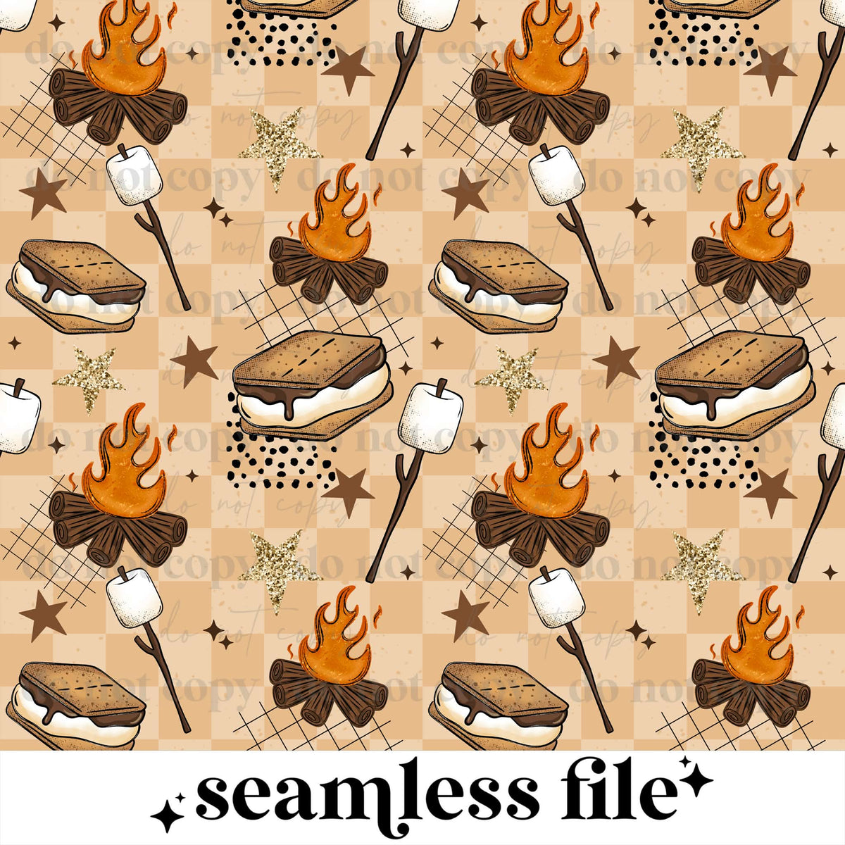 Smores Collage Seamless