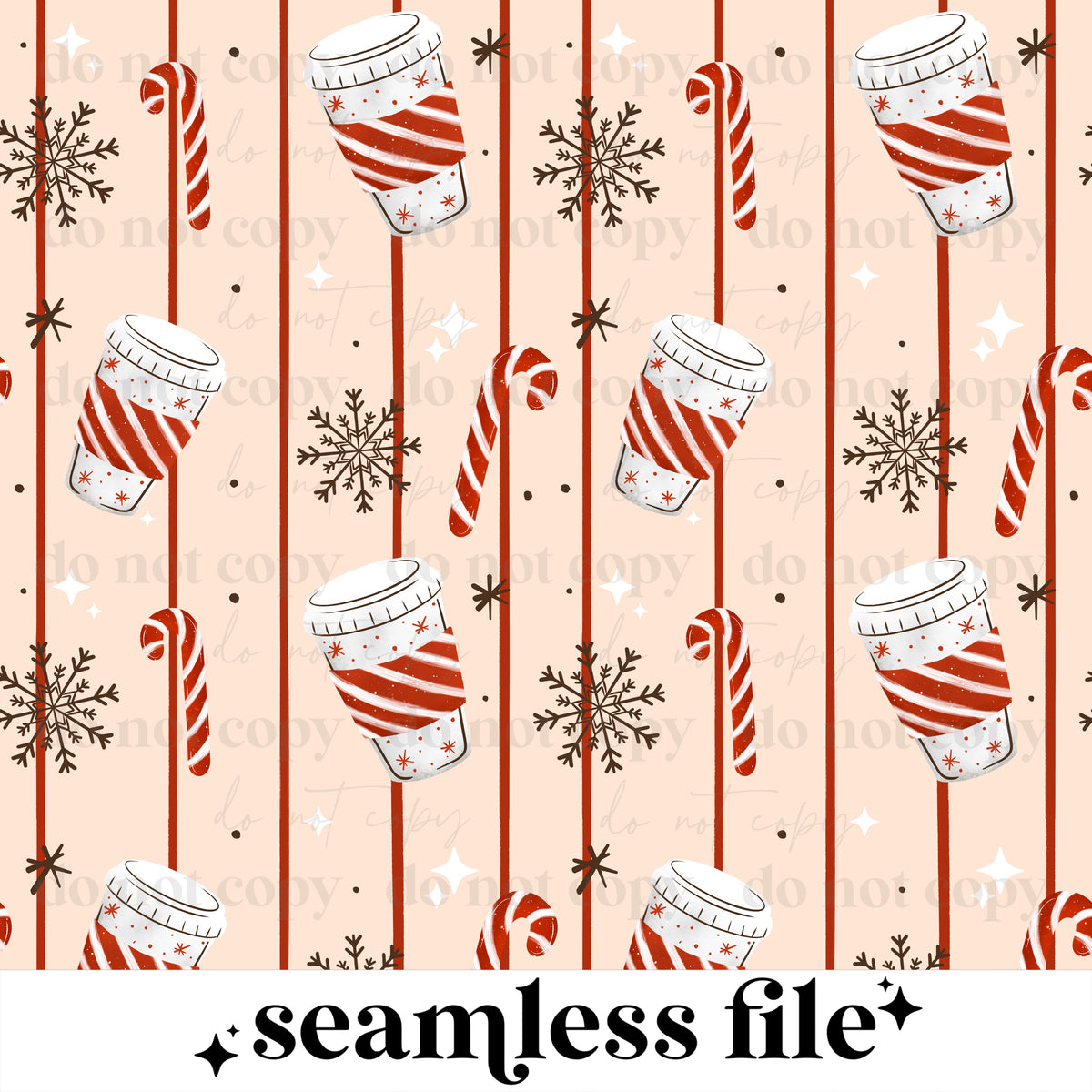 Peppermint Mocha Weather Seamless