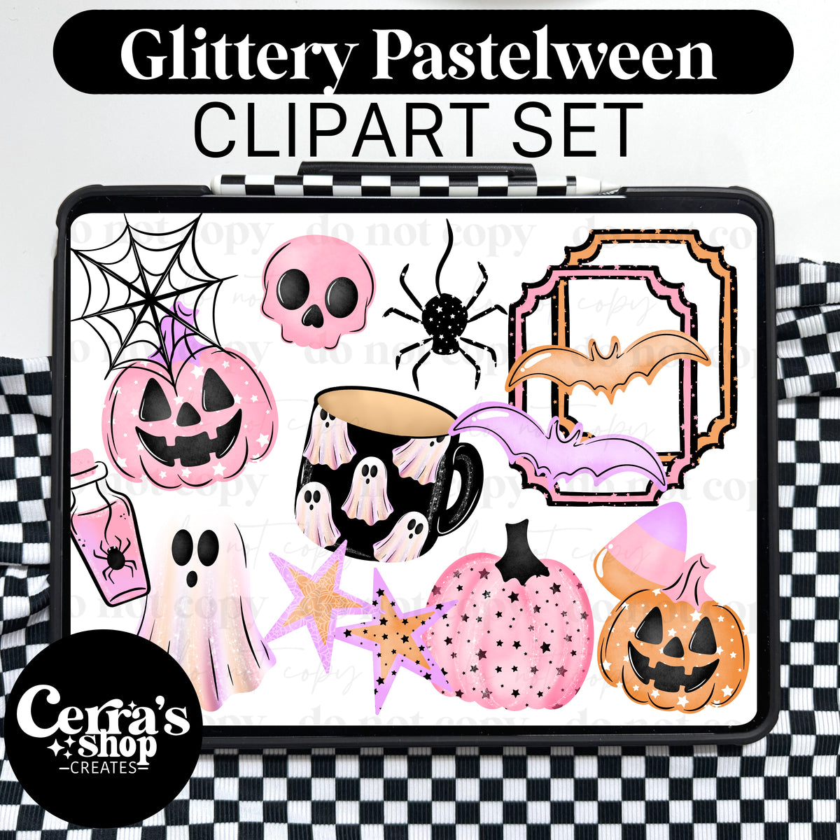 Pastelween Clipart Set