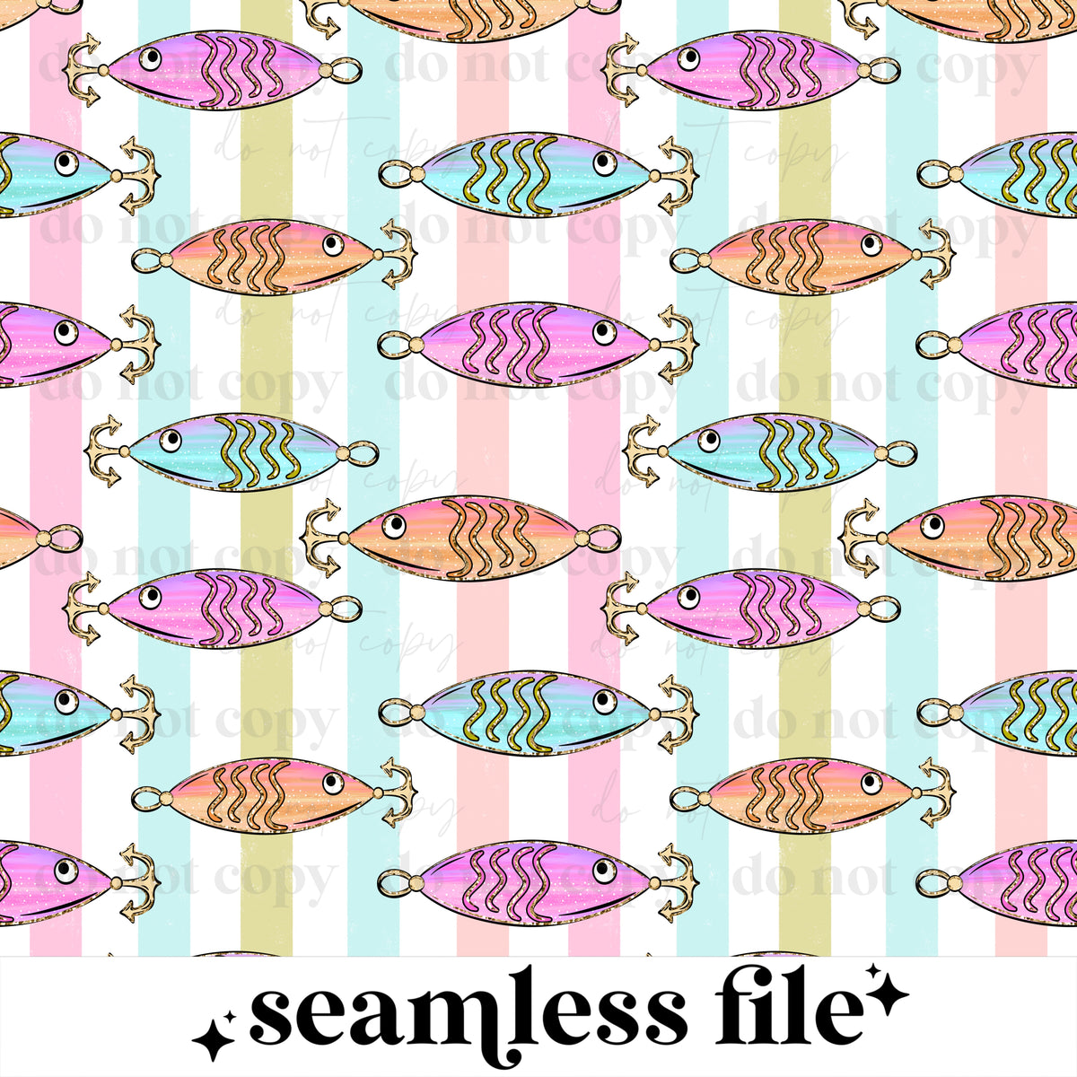 Catch Ya Later fish Seamless