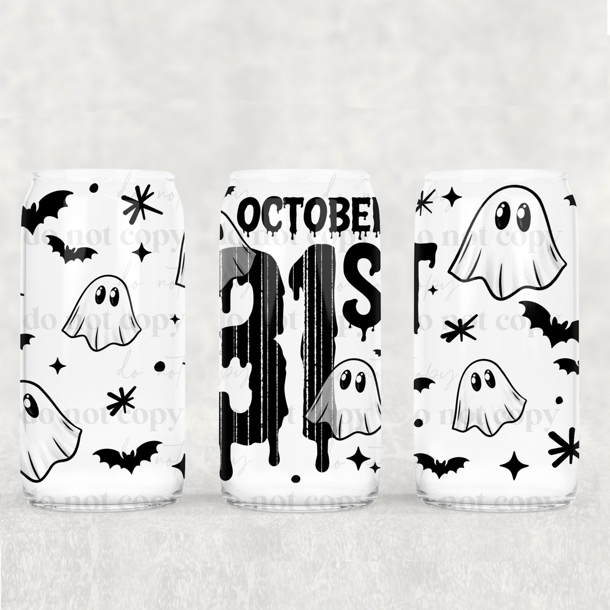 October 31st 16oz Glass Wrap