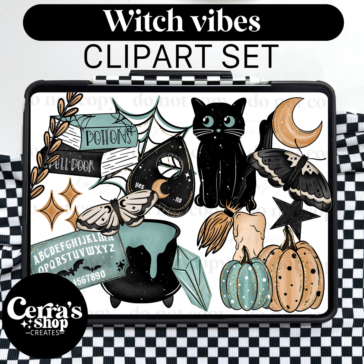 Witchy Vibes Clipart Set