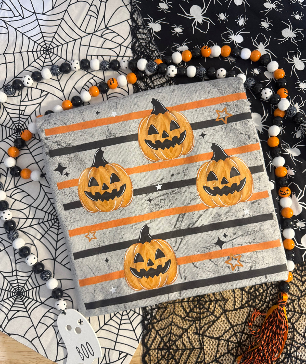 Pumpkin Stripe SHIRT (large)