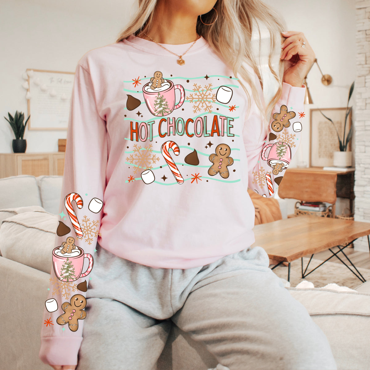 Hot Cocoa Wavy Lines w/ Sleeves PNG