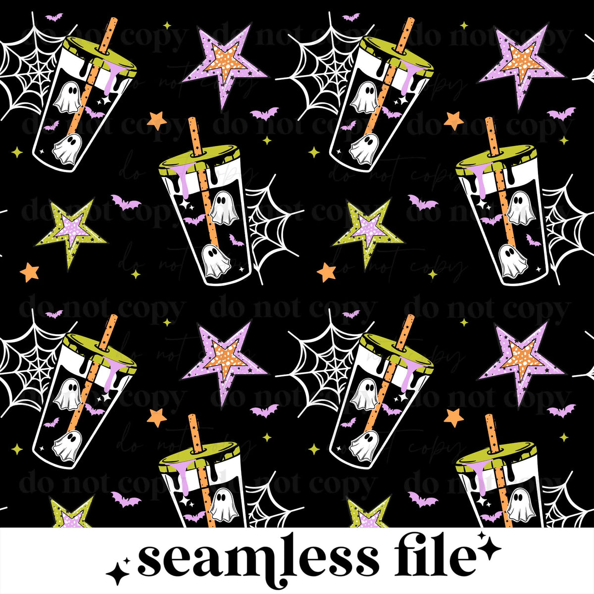 Ghostie Coffee Seamless