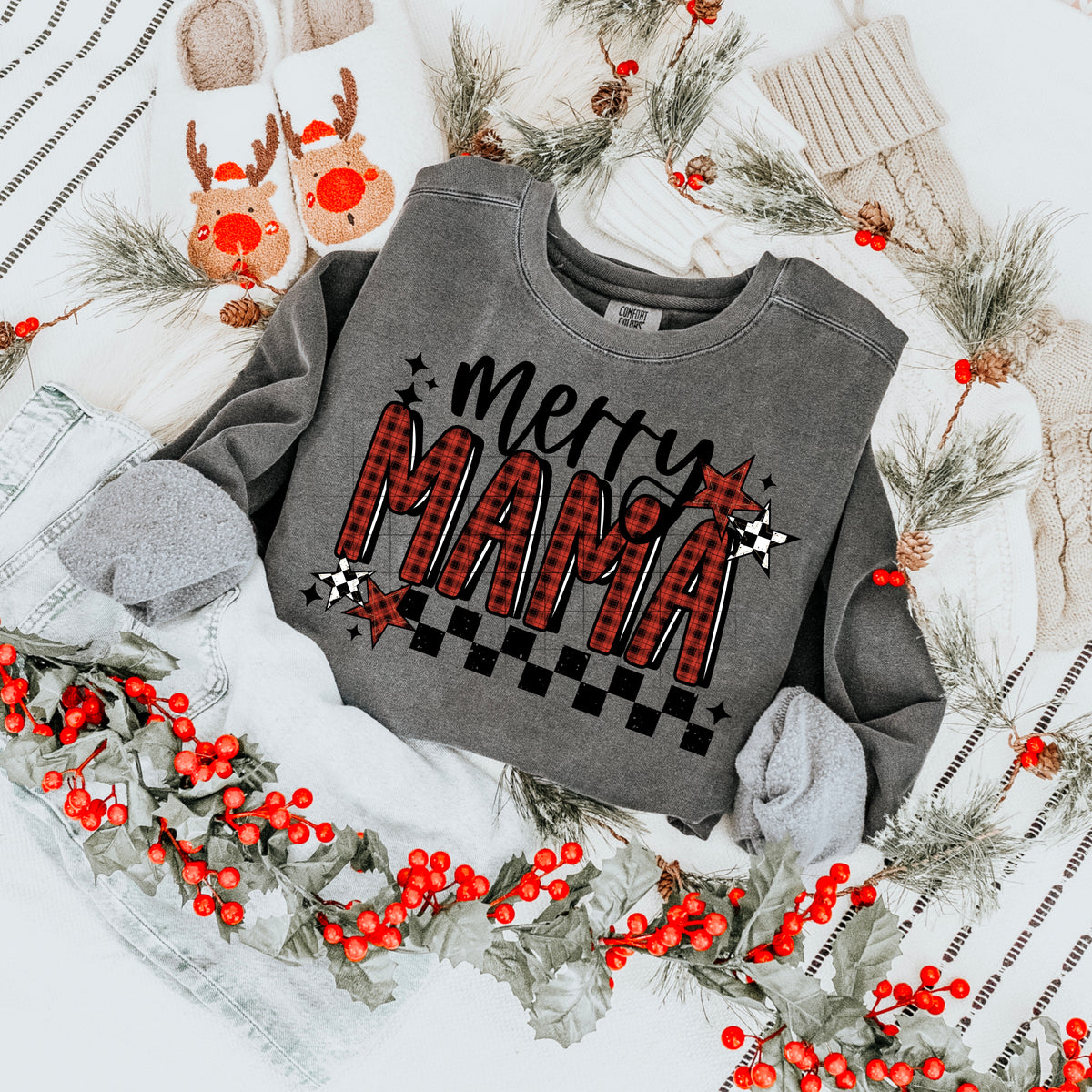 Merry Mama Plaid PNG