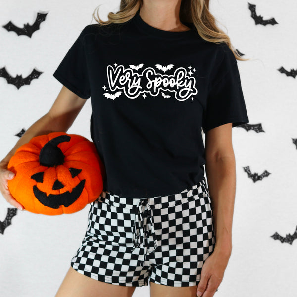 Very Spooky Outline Single Color PNG