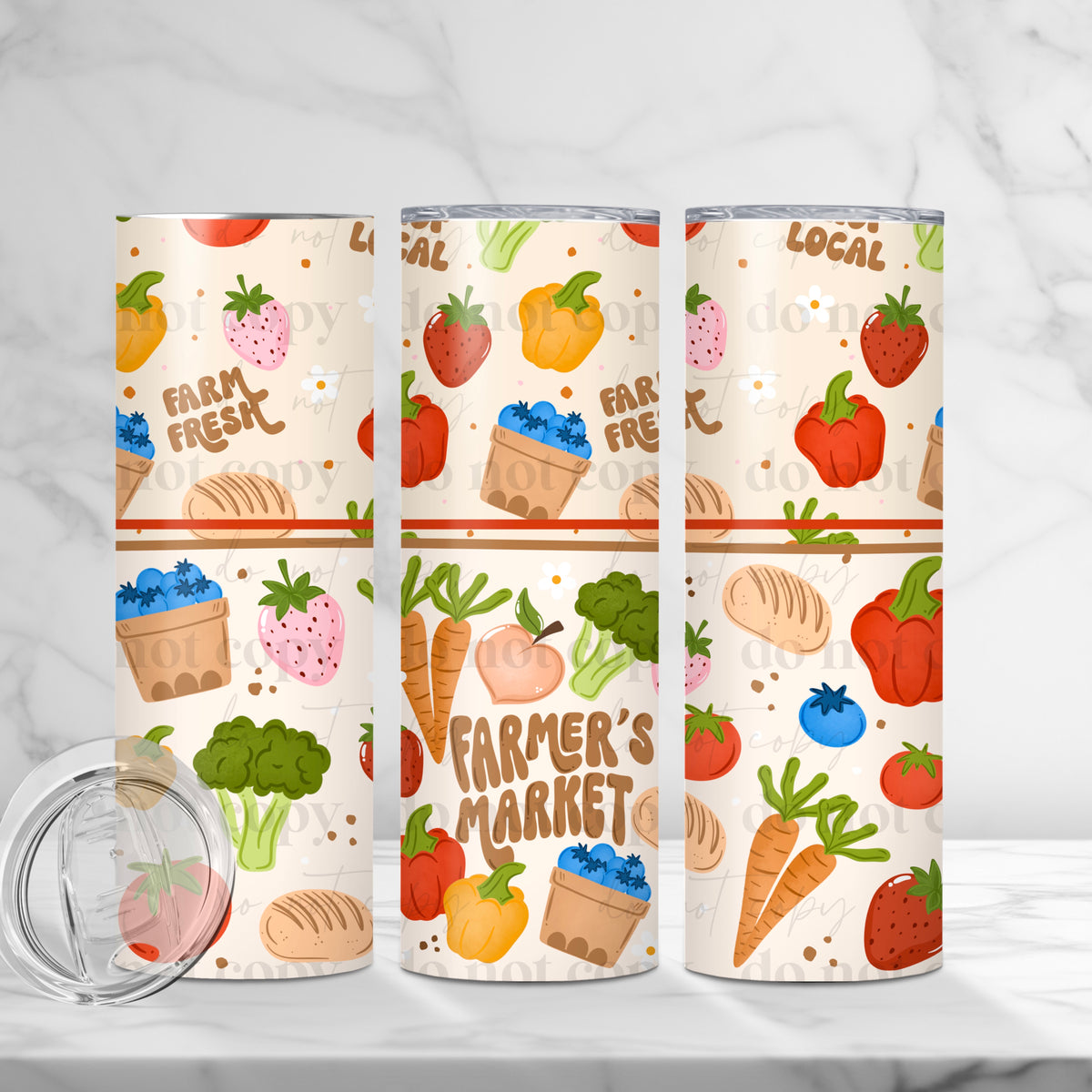 Farmers Market 20 oz Tumbler Wrap