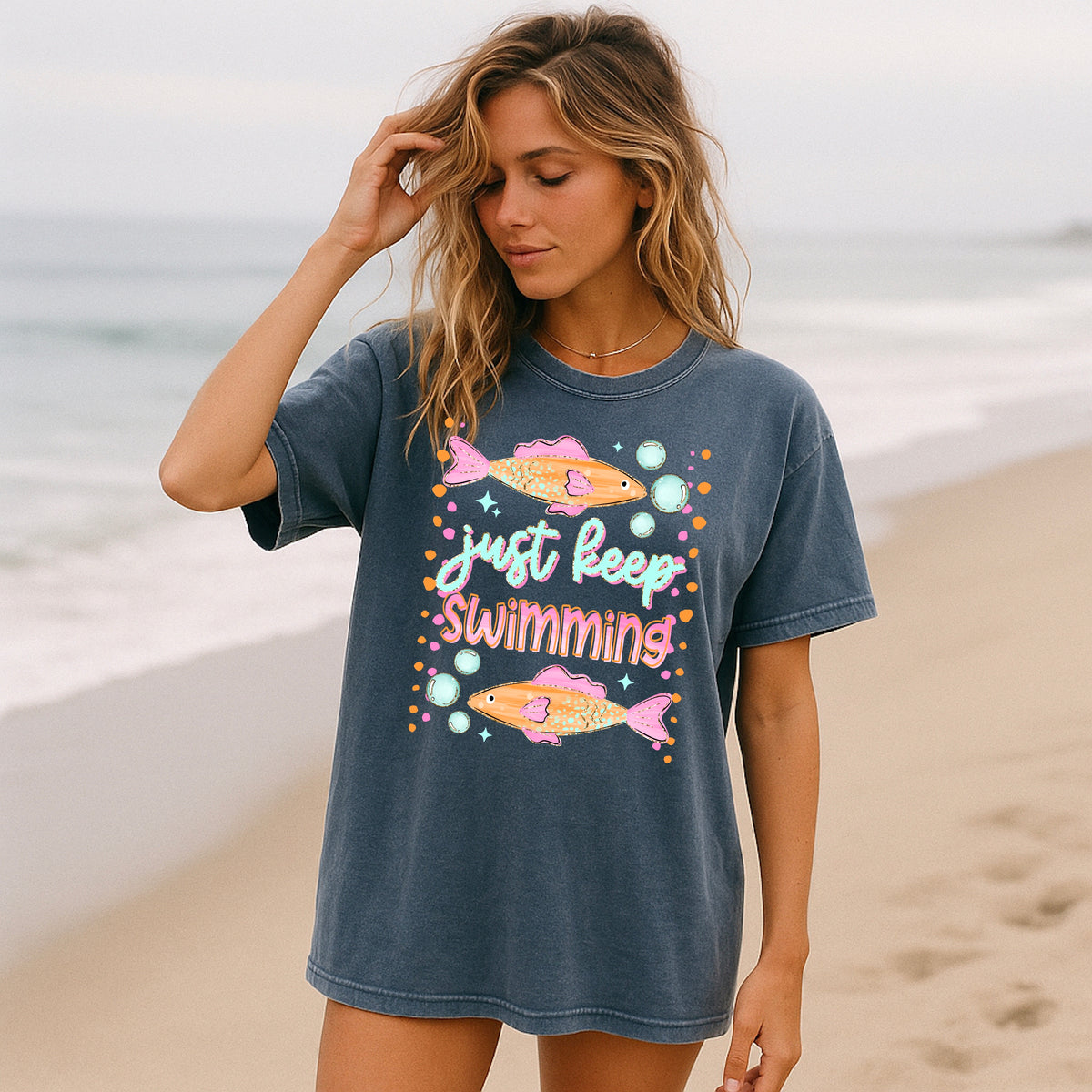 Just Keep Swimming turtles PNG