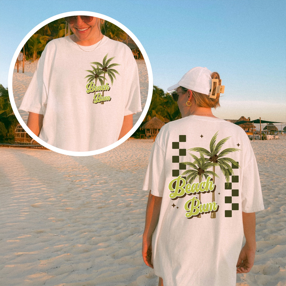 Beach Bum Palm trees PNG