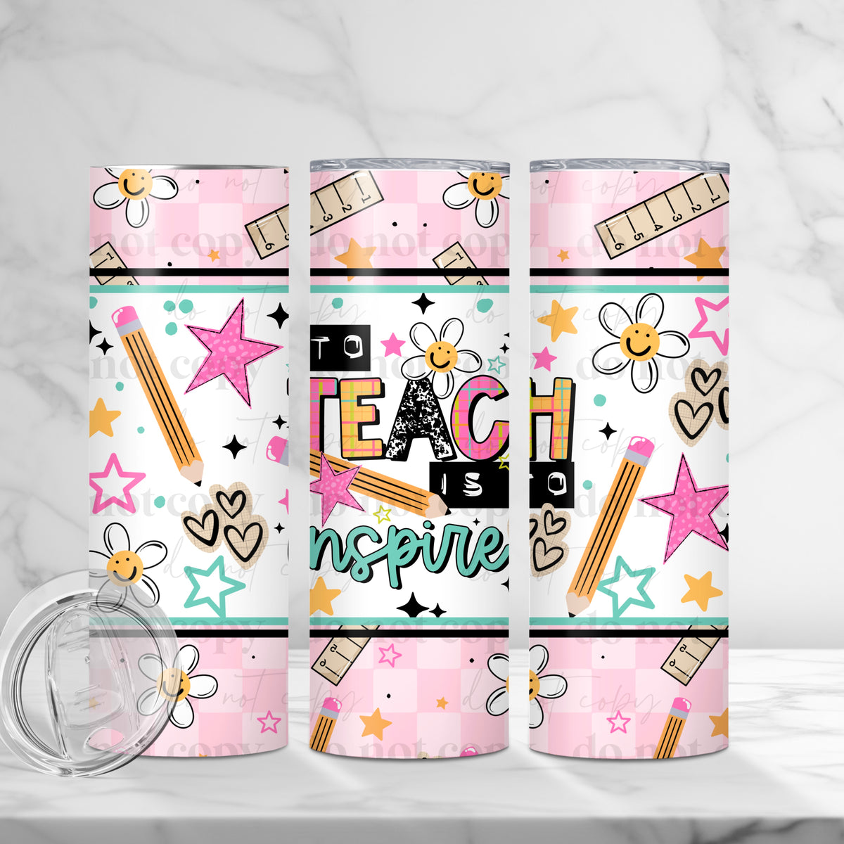 To Teach is to inspire 20 Tumbler Wrap