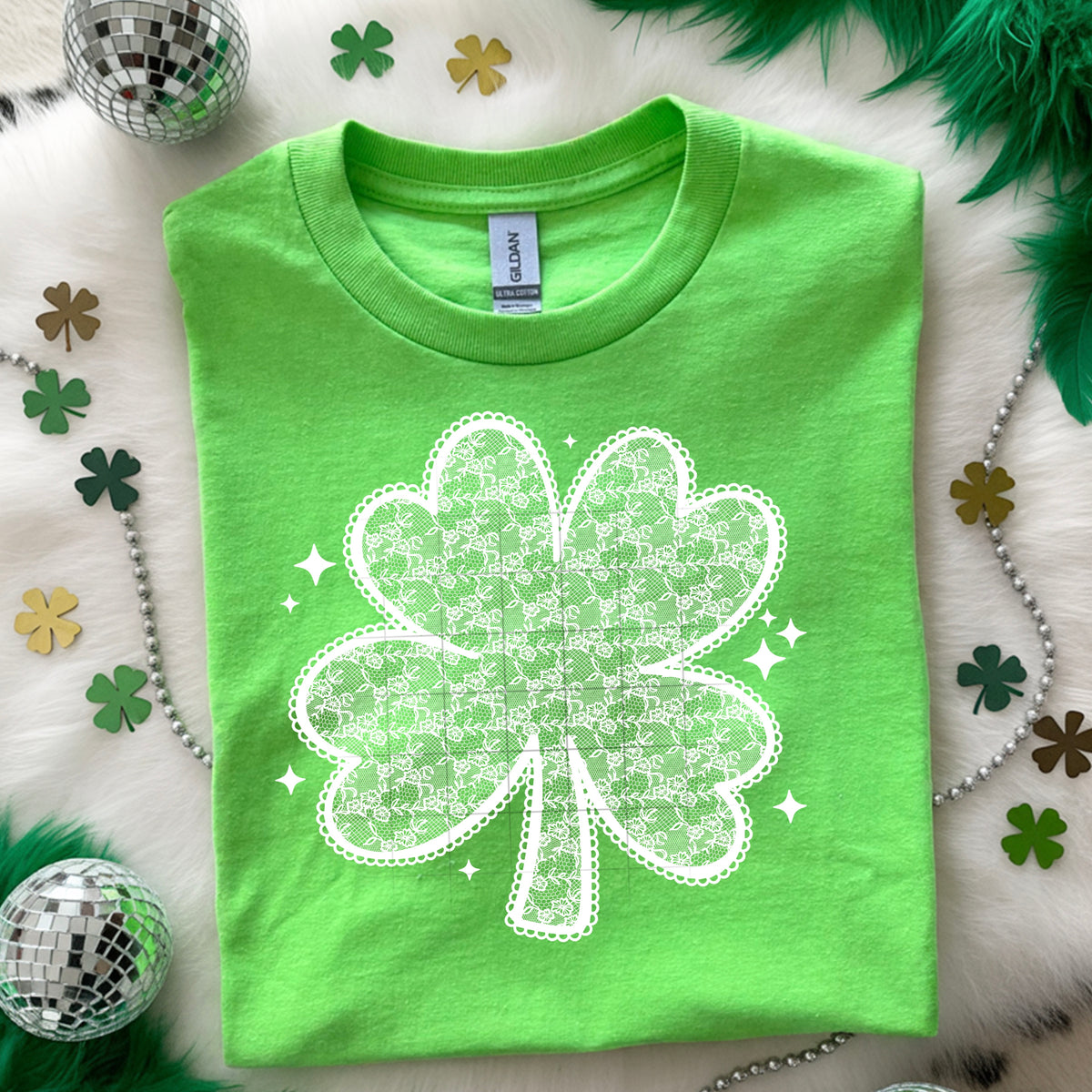Lace Shamrock single color PNG