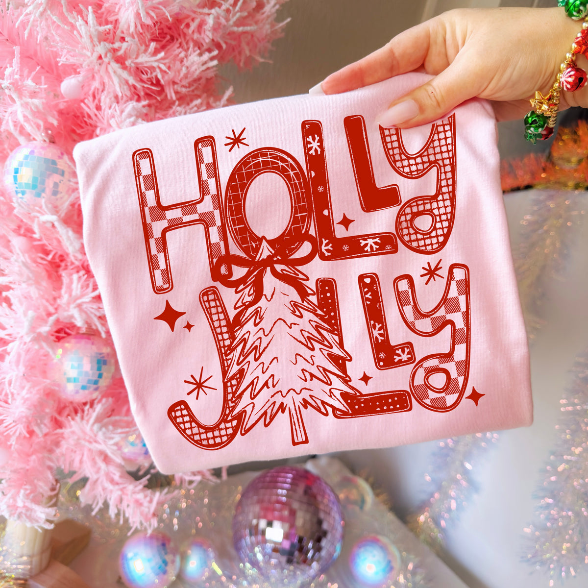 Holly Jolly Single Color PNG