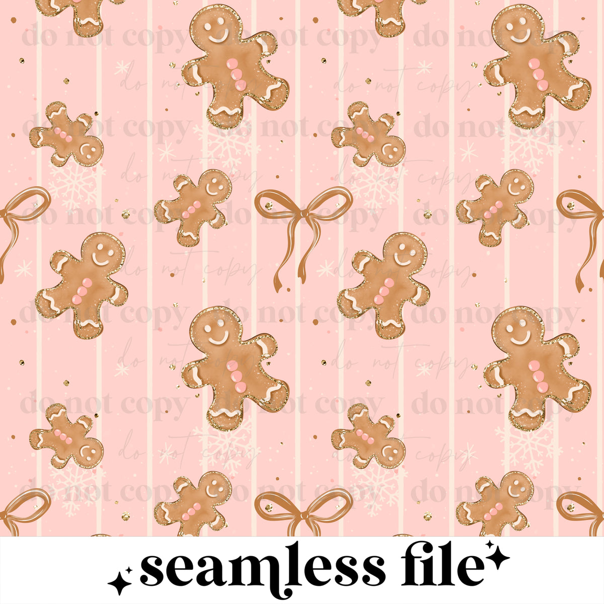 Pink Gingerbread Seamless