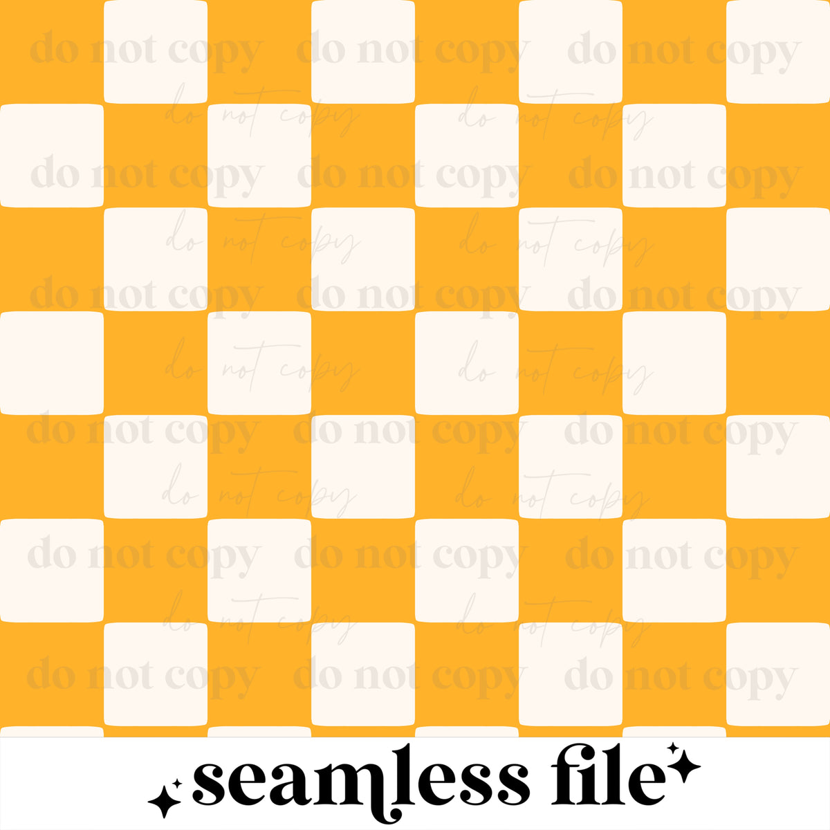 Yellow Checker Seamless