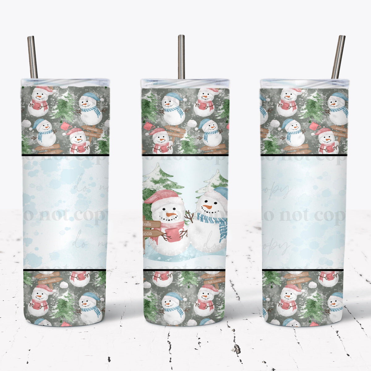 Snowman Tumbler Wrap