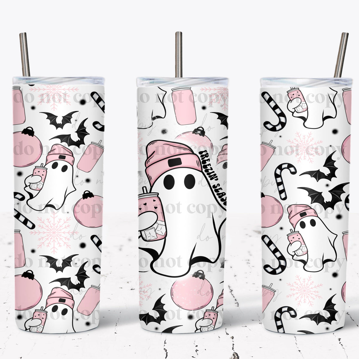 Ghosty Freezin Tumbler Wrap