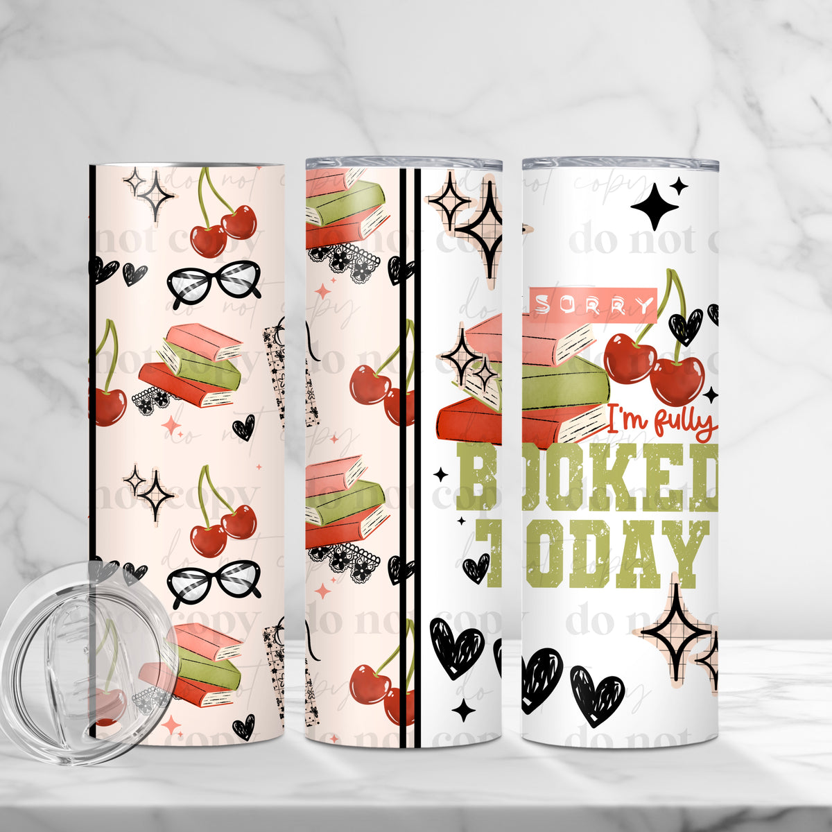 Fully Booked Today 20 Oz Tumbler Wrap