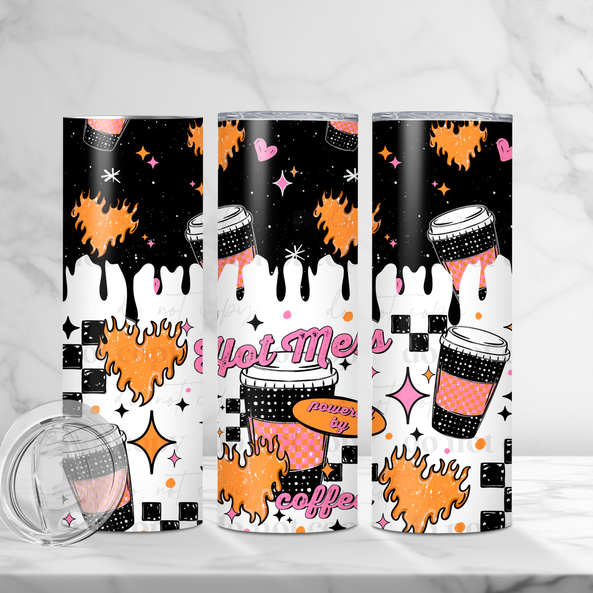 Hot Mess Coffee Tumbler Wrap