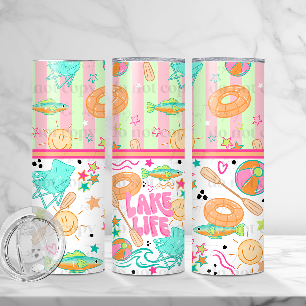 Lake Life Tumbler Wrap