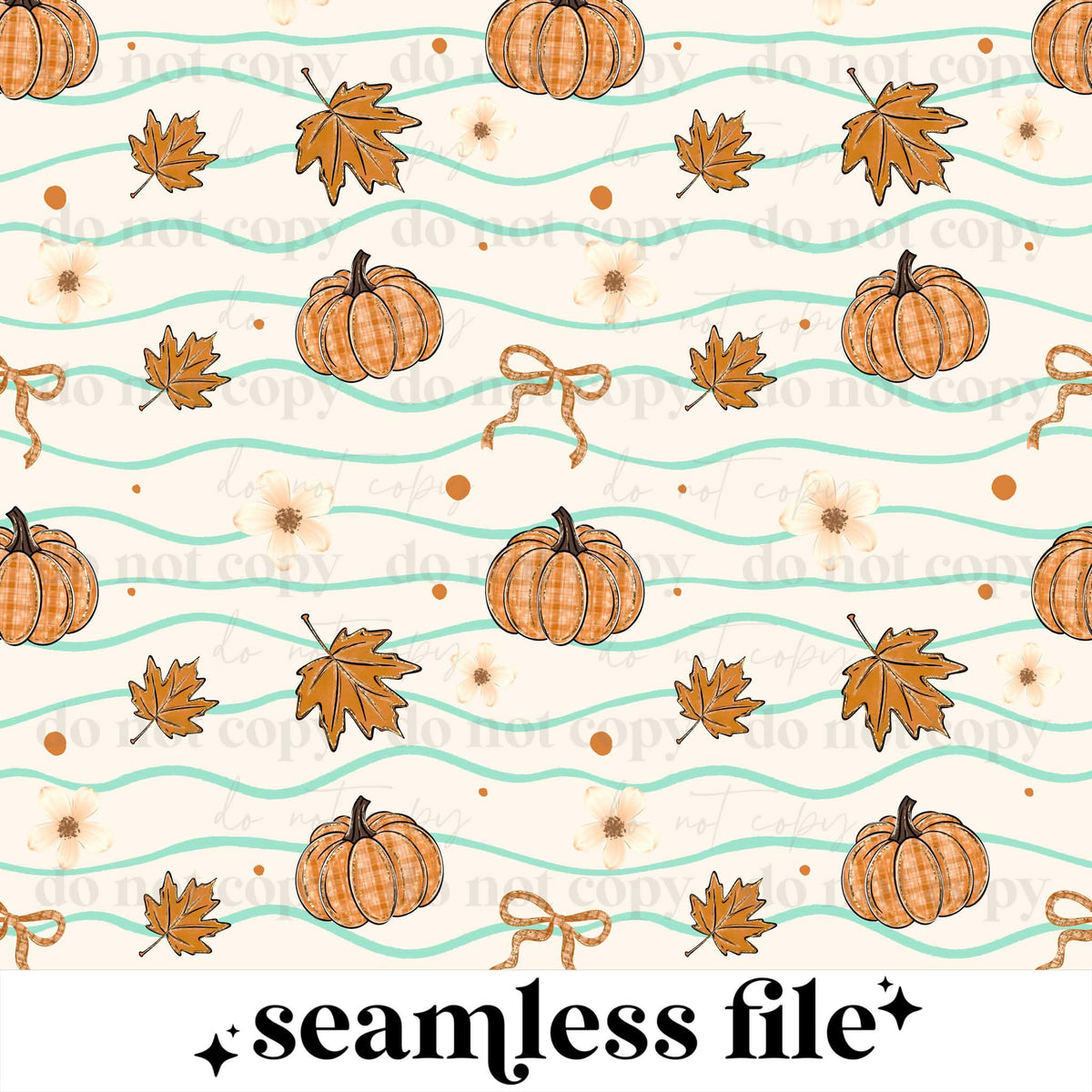 Plaid Pumpkin Seamless