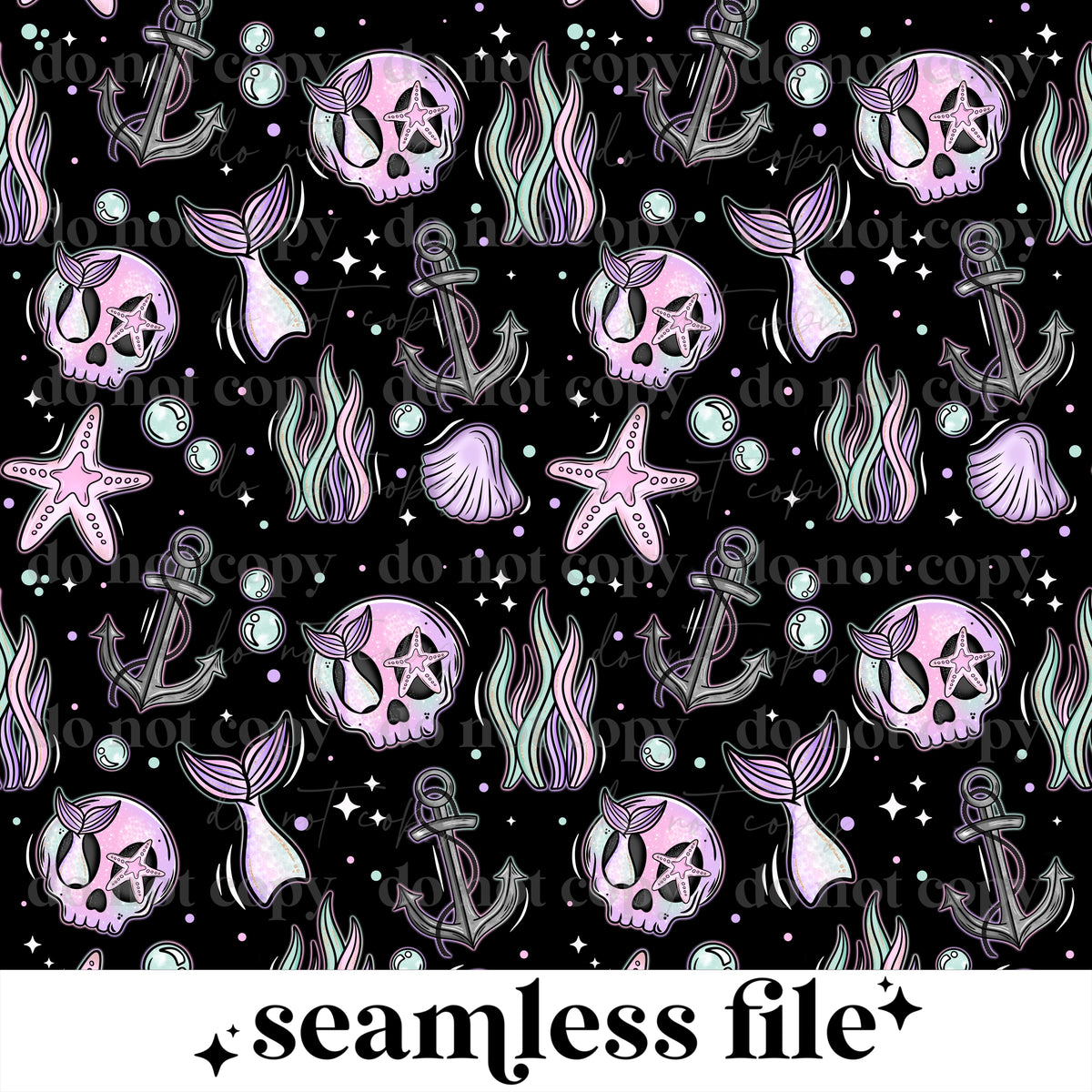 Skellie Mermaid Seamless