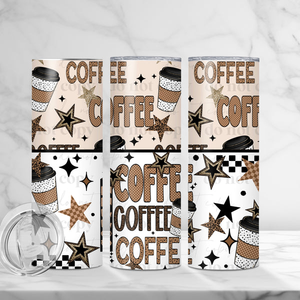 Coffee (hot and iced option) Tumbler Wrap
