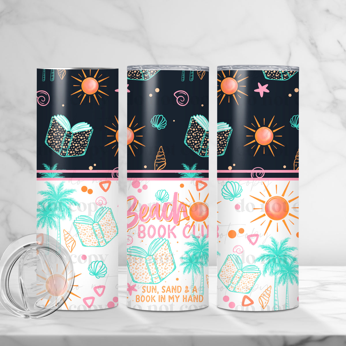 Beach Book Club Tumbler Wrap