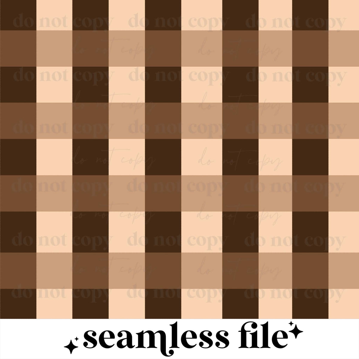 Coffee Plaid Seamless