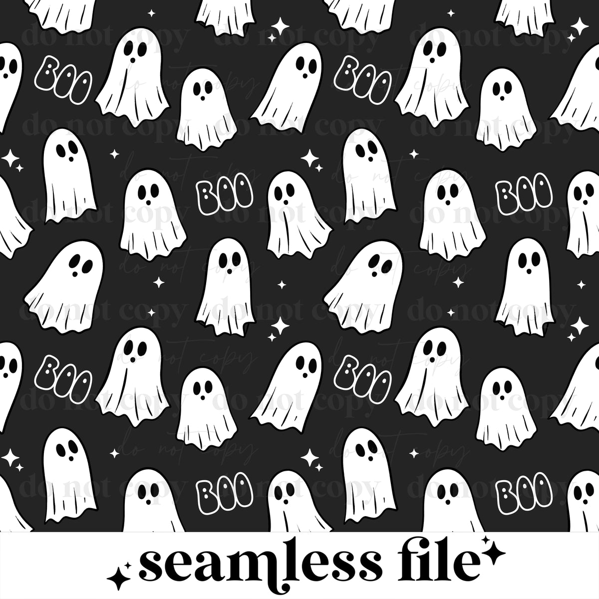Boo Ghost Seamless File