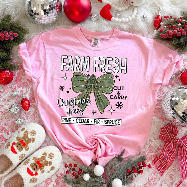 Farm Fresh Trees Bow w/ sleeves PNG