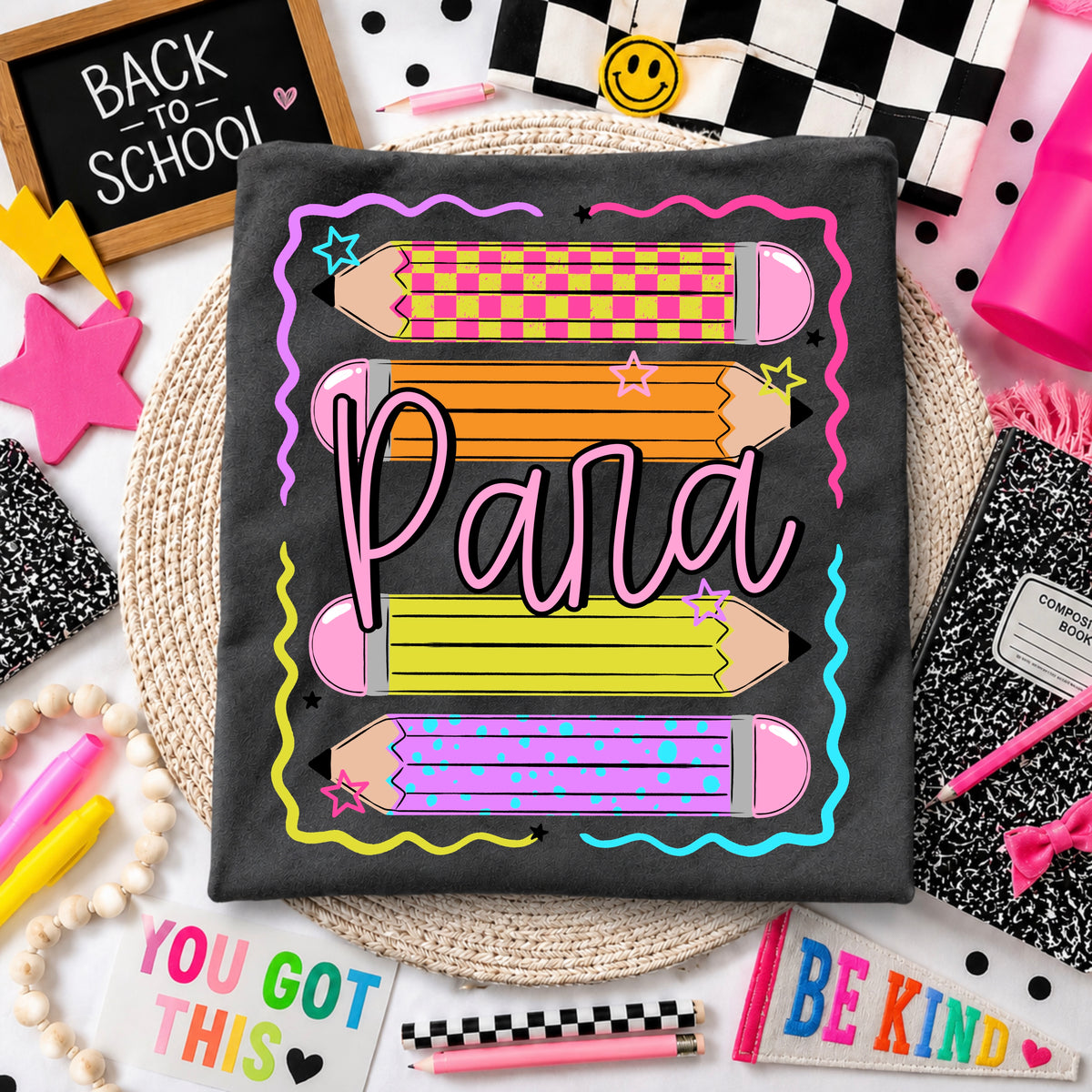 Para Colorful Pencils PNG