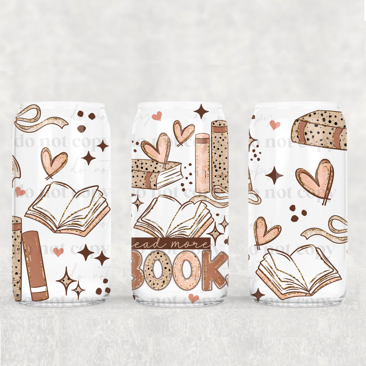 Read More Books 16oz Glass Wrap