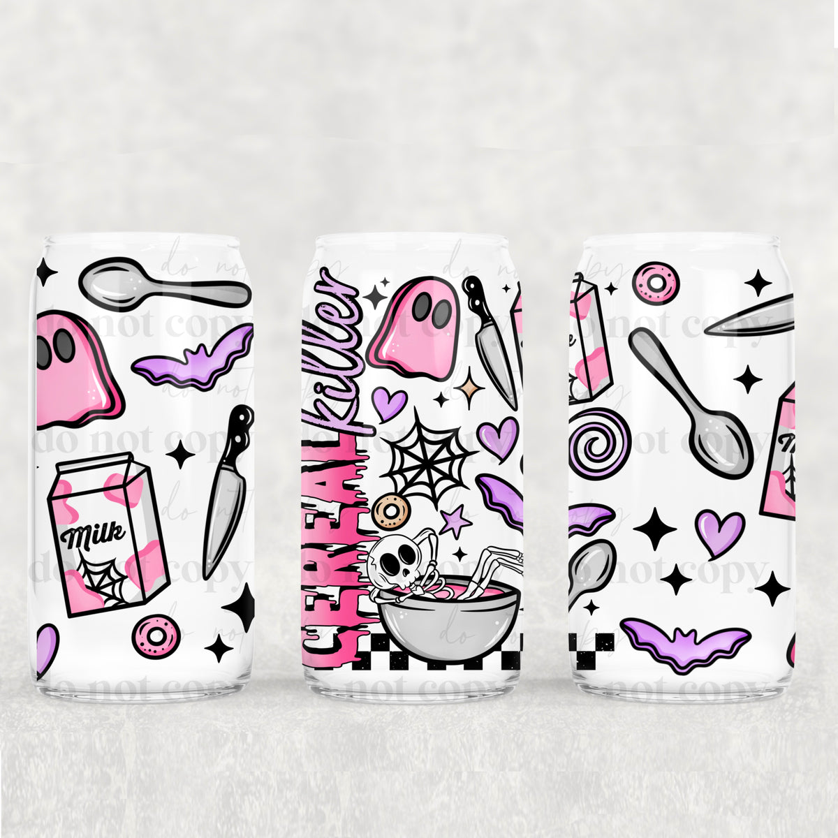 Cereal Killer 16oz Glass Wrap