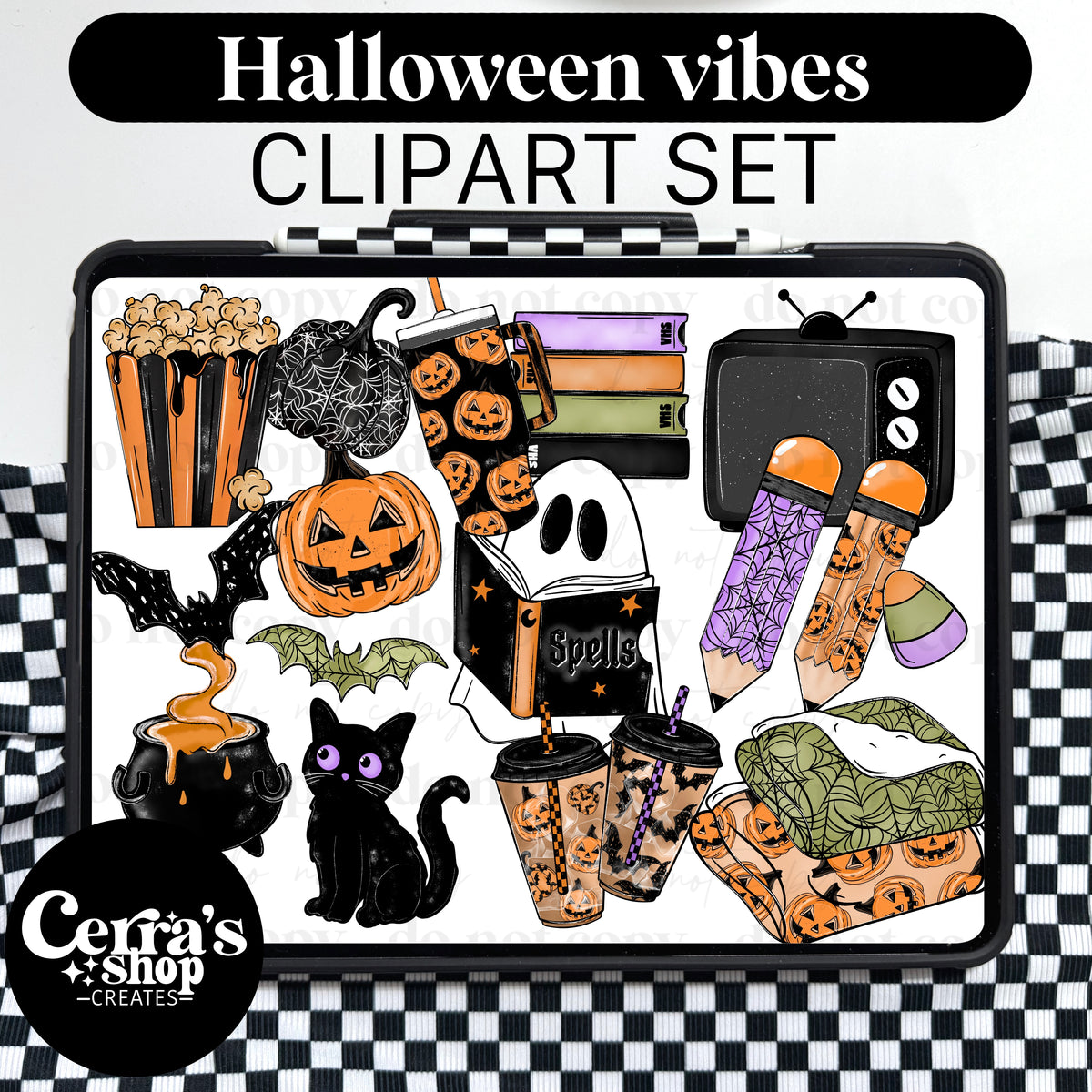 Halloween Vibes Clipart Set