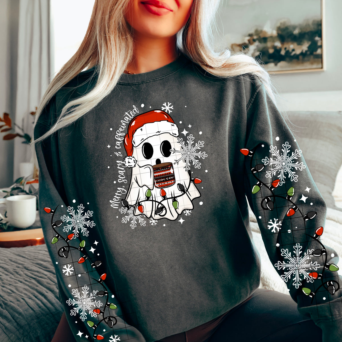 Merry Scary Ghost w/ Sleeves PNG
