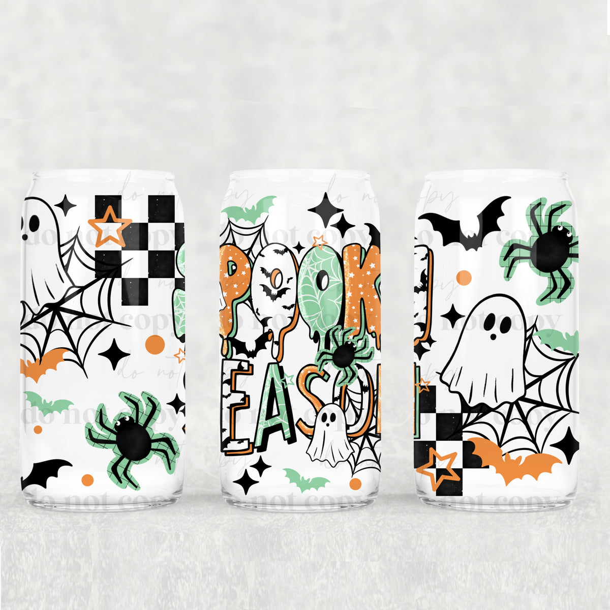 Spooky Season 16oz Glass Wrap