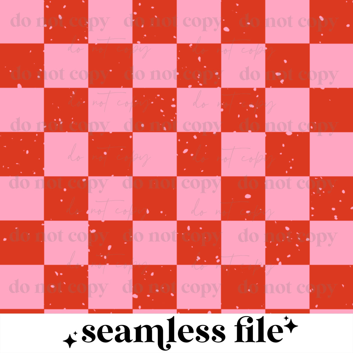 Pink and Red Checker Seamless