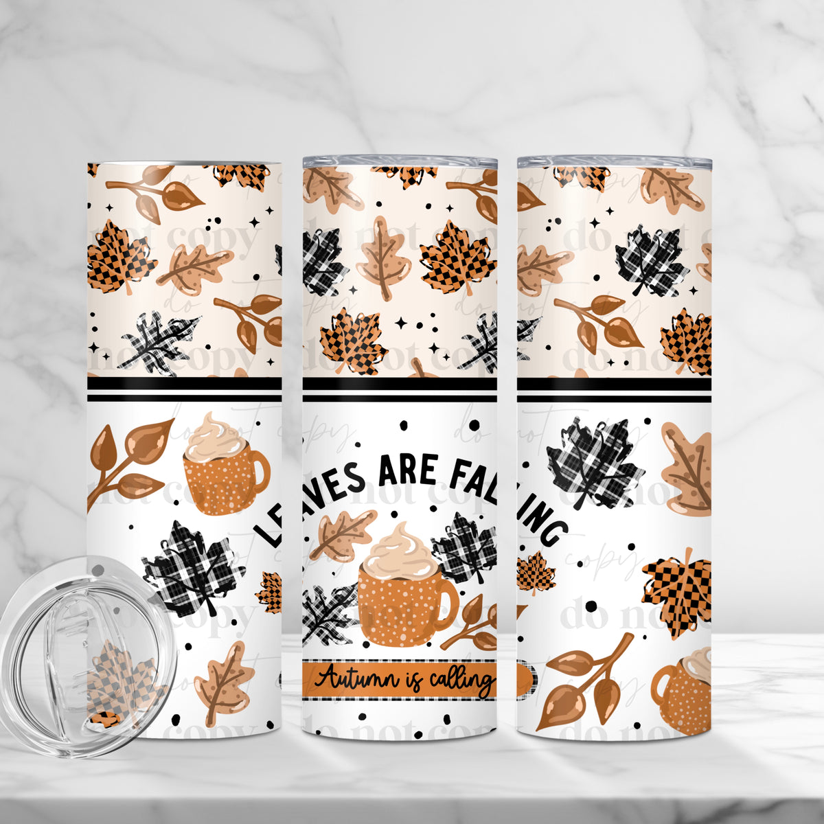 Leaves Are Falling 20 Oz Tumbler Wrap