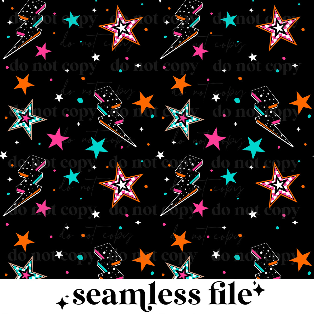Stars and Bolts Seamless