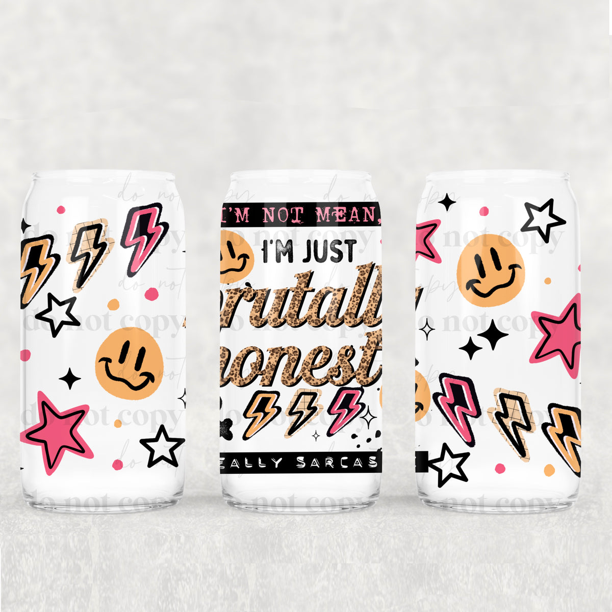 Brutally Honest 16oz Glass Wrap