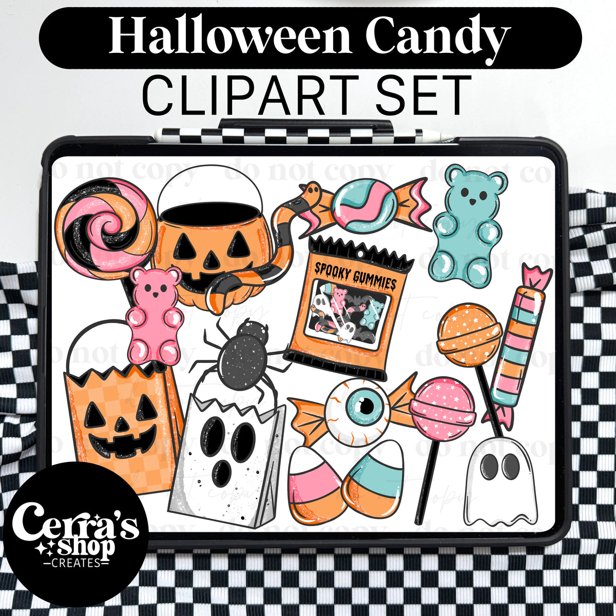 Halloween Candy Clipart Set