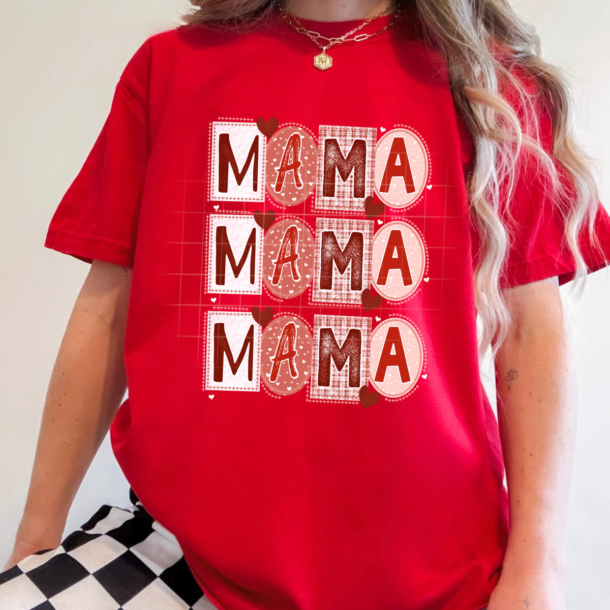 Mama mixed fonts PNG