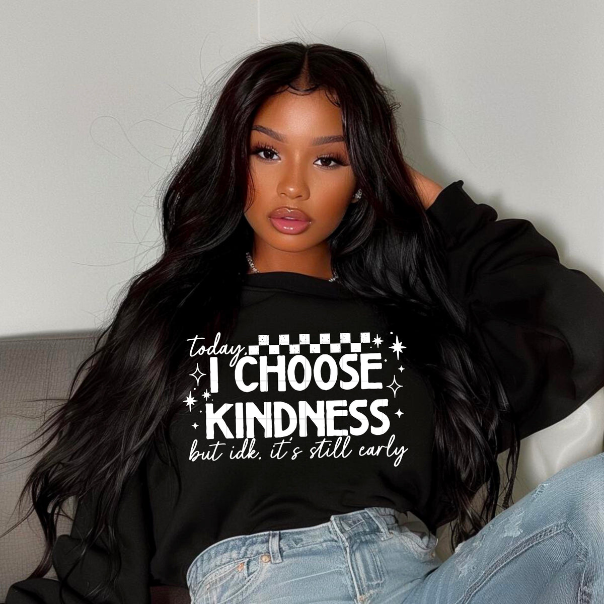 Choose Kindness (idk it's still early) Single Color PNG